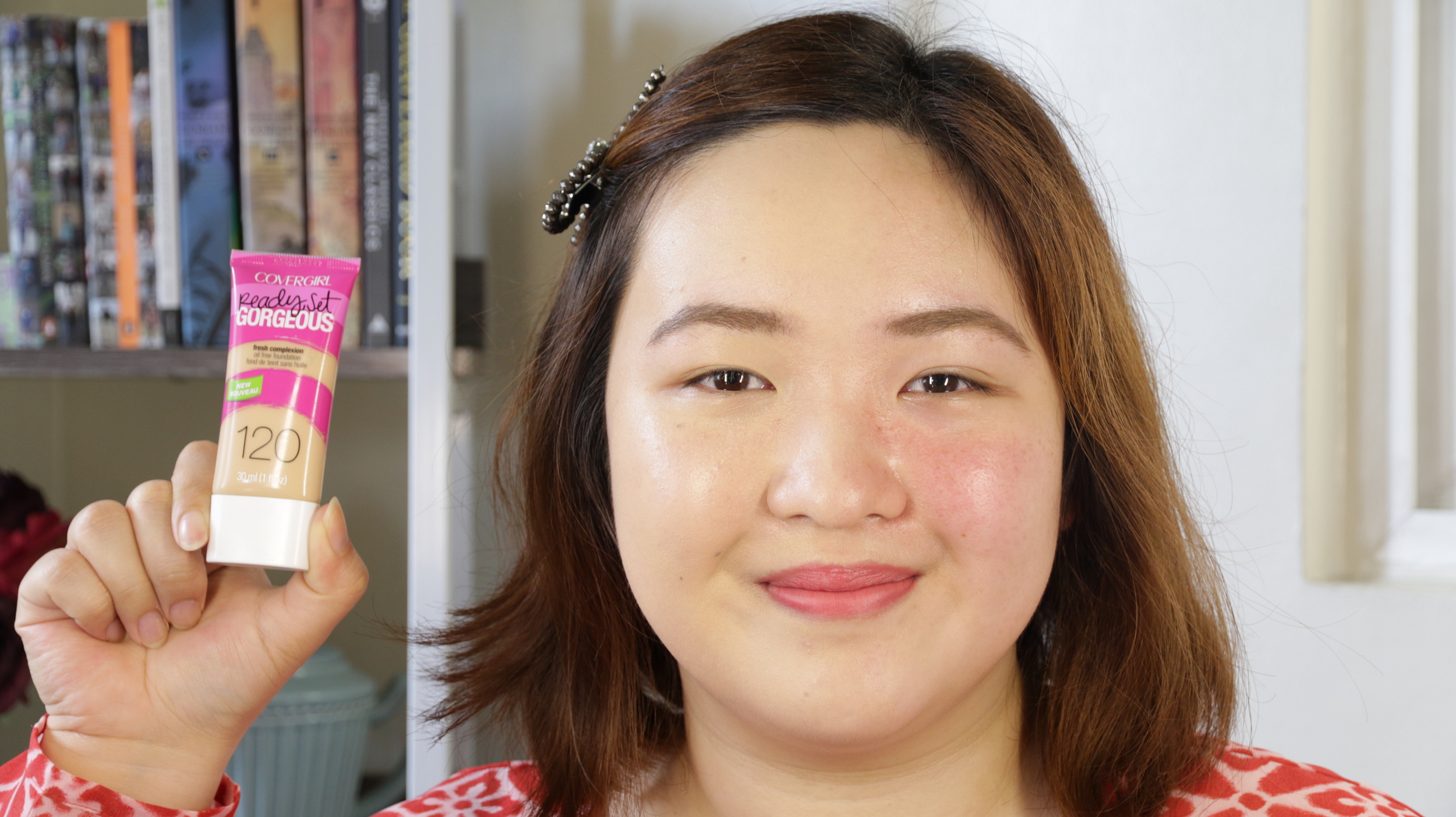 Left side: Wearing Covergirl Ready Set Gorgeous Foundation