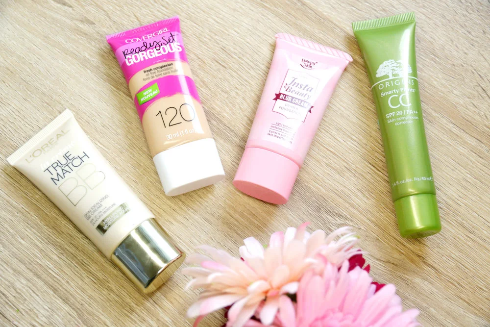 What's the difference between foundation and BB/CC/blur creams