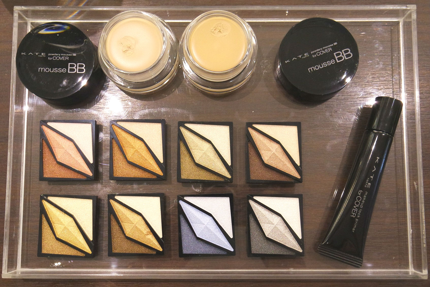 The latest releases include shimmery, metallic shadows, a BB mousse, and a primer!