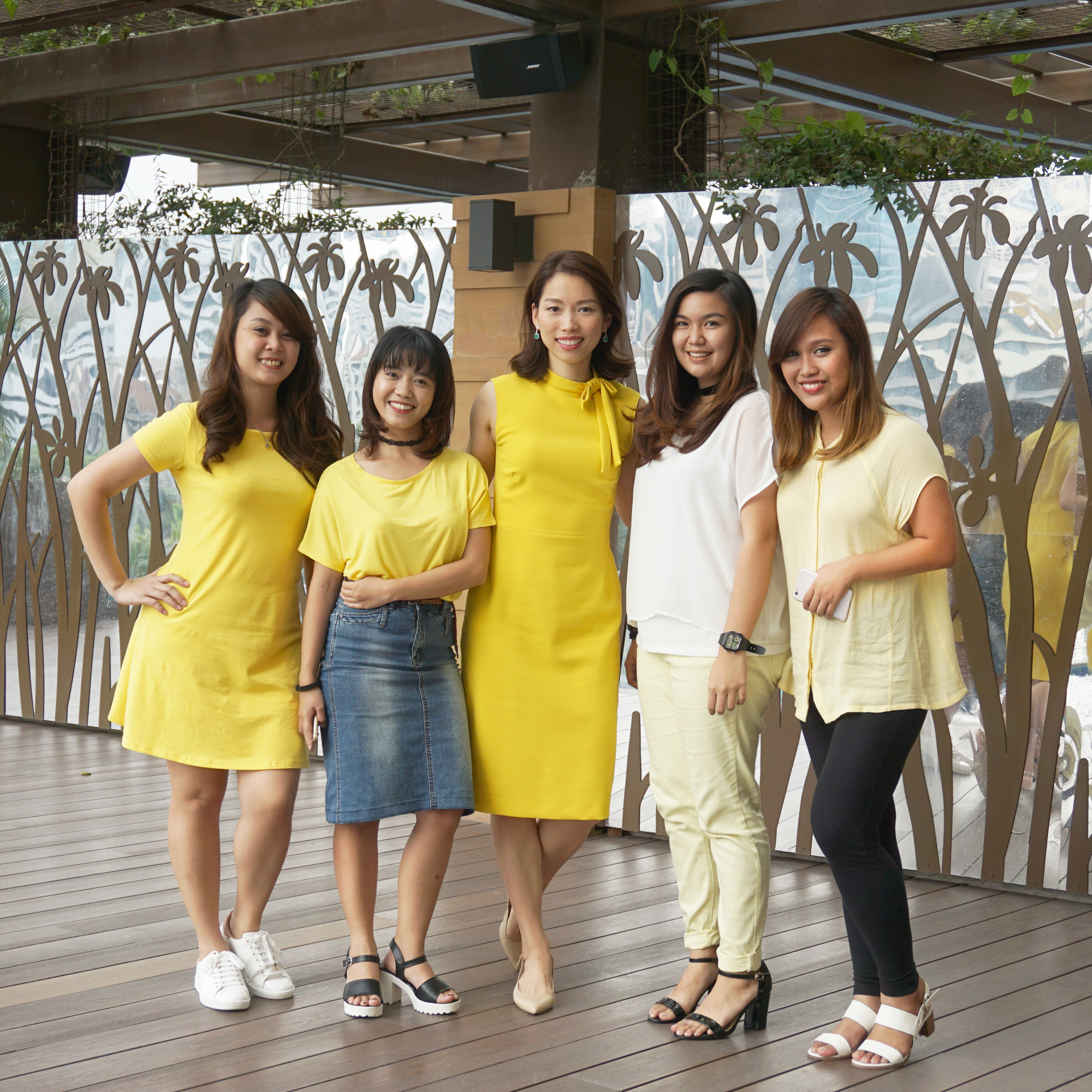Cheryl with her Beauty Box team