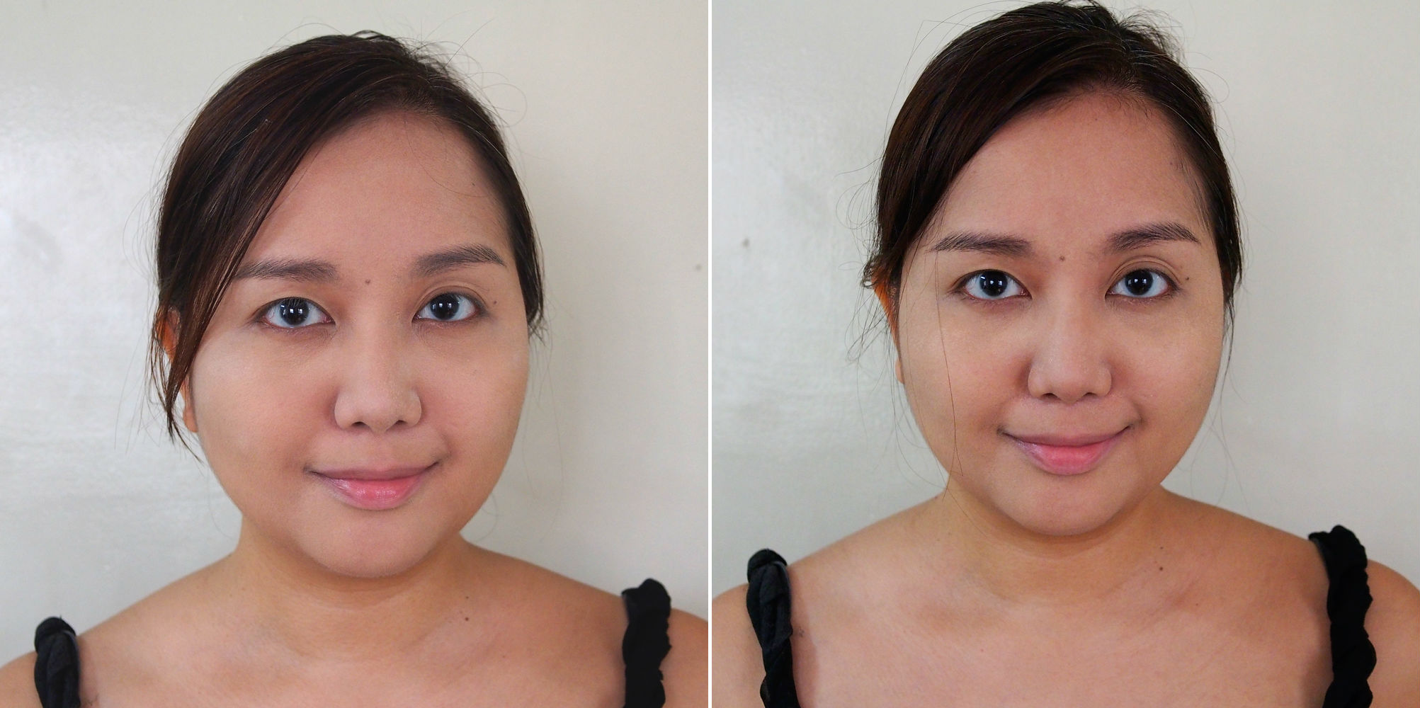 Before and after diving