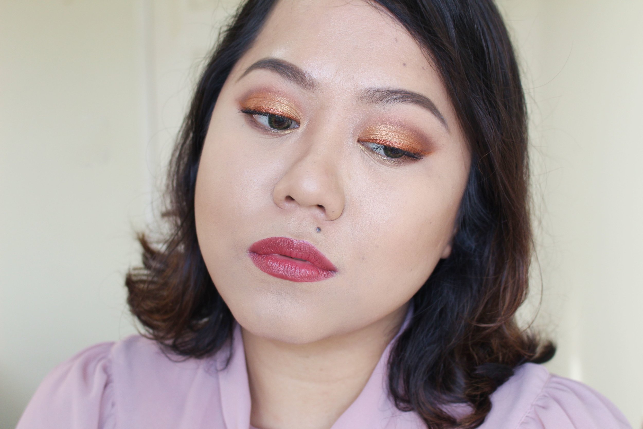 Here's the look! Love how pigmented the colors are. <3