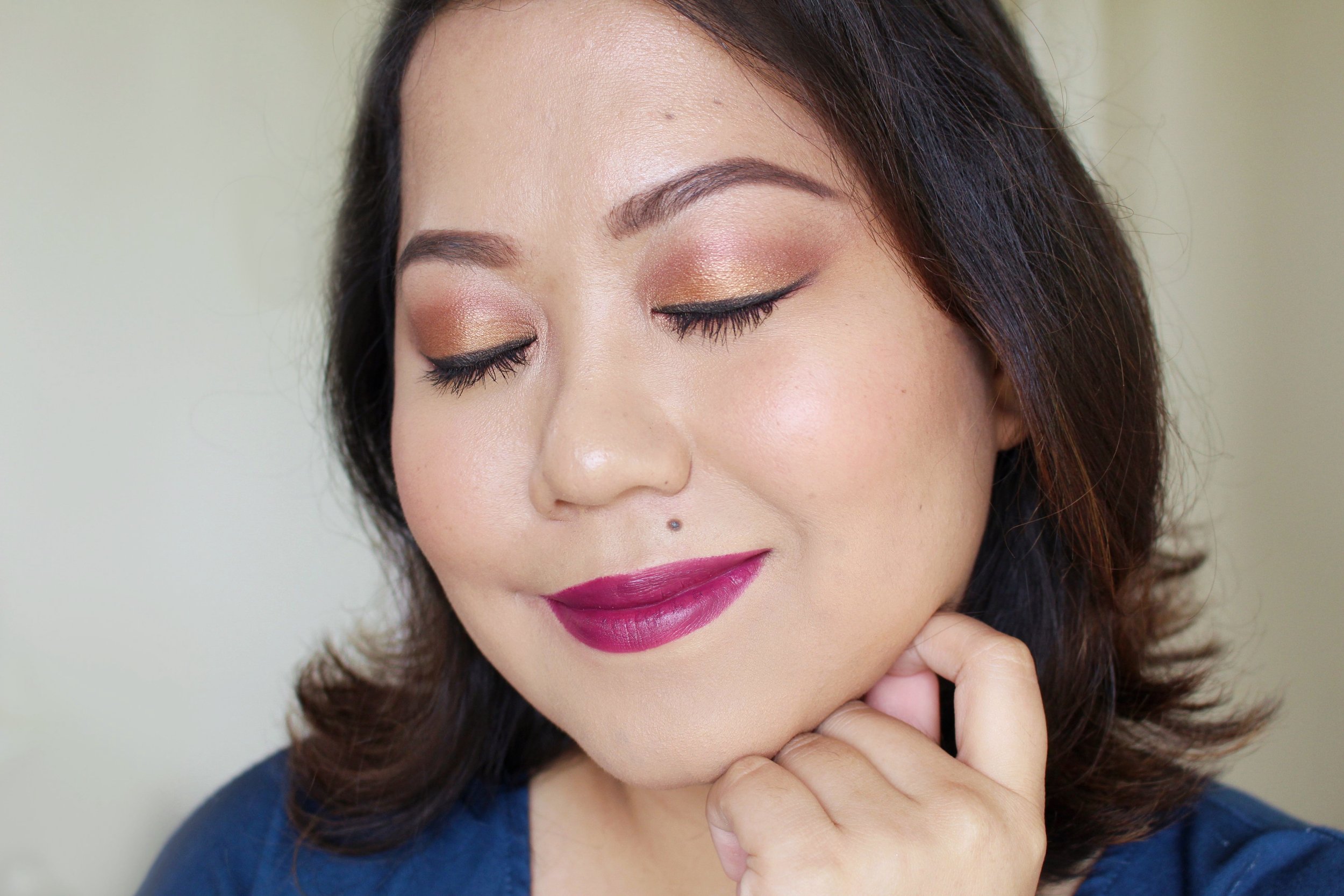 Wearing Lovely Girl on the lids, Lovely Heart on the crease and lower lids, and a bit of Lovely Night on the outer v
