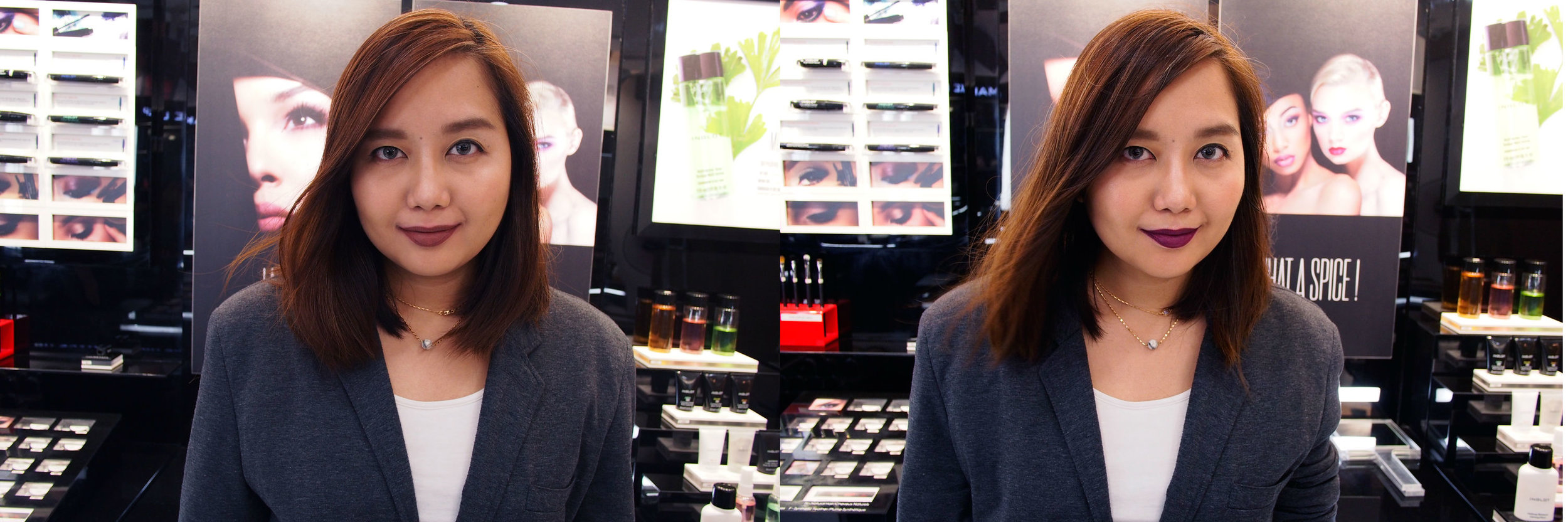 Left: Inglot HD Lip Tint in #37, Right: Inglot HD Lip Tint in #35