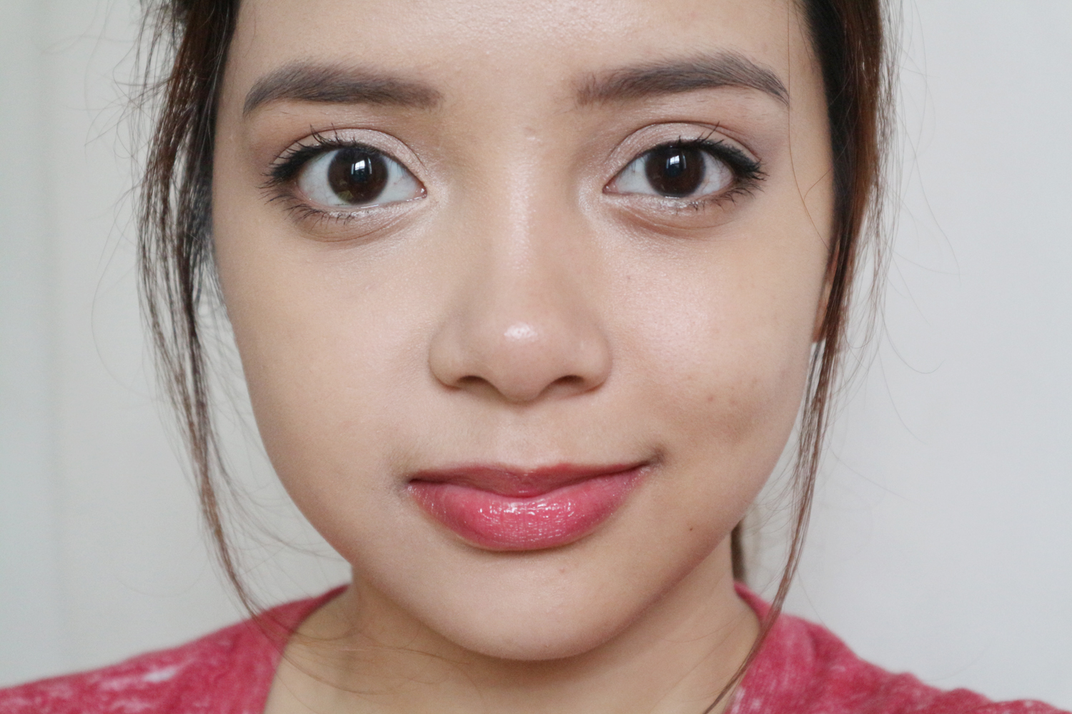 Wearing foundation using the Silisponge dupe on the left!