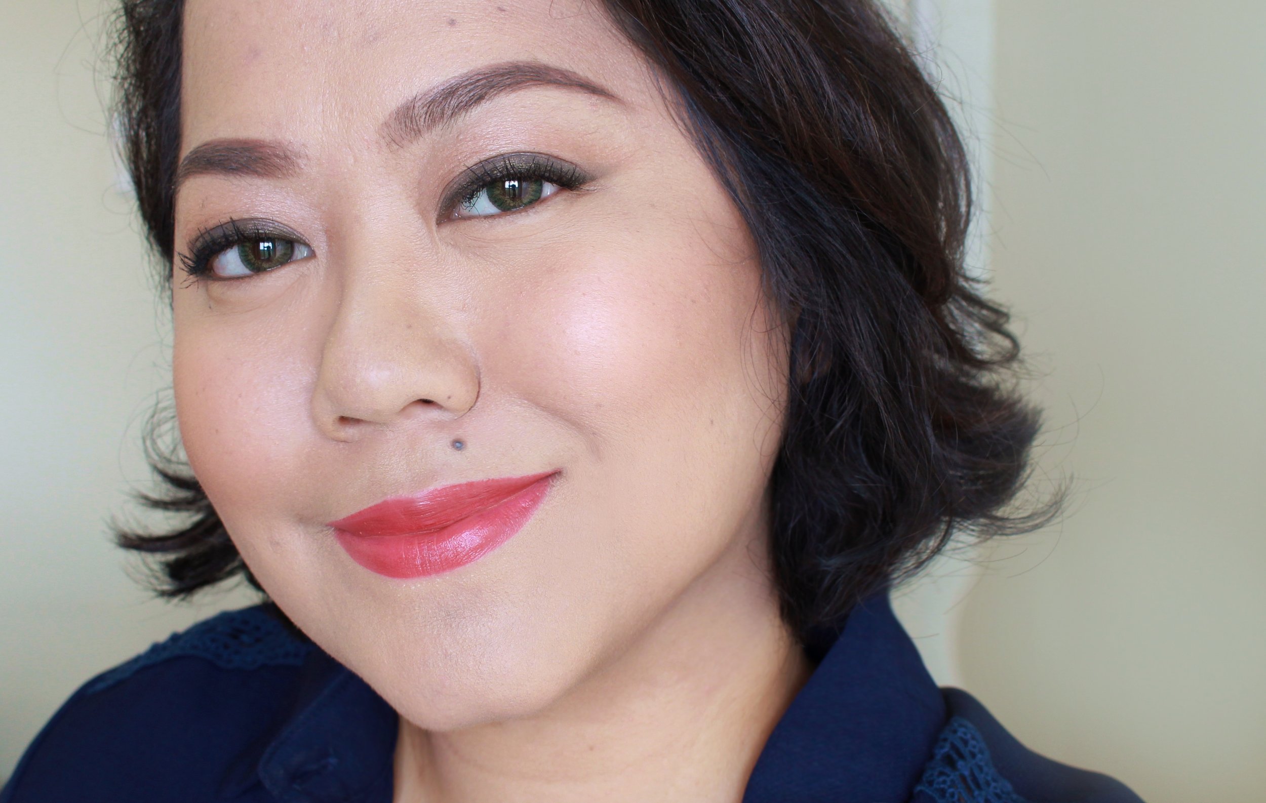 Coverage for days, without looking like a thick mess! I used the cream foundation all over + the concealer on the under eyes. I set everything with translucent powder.