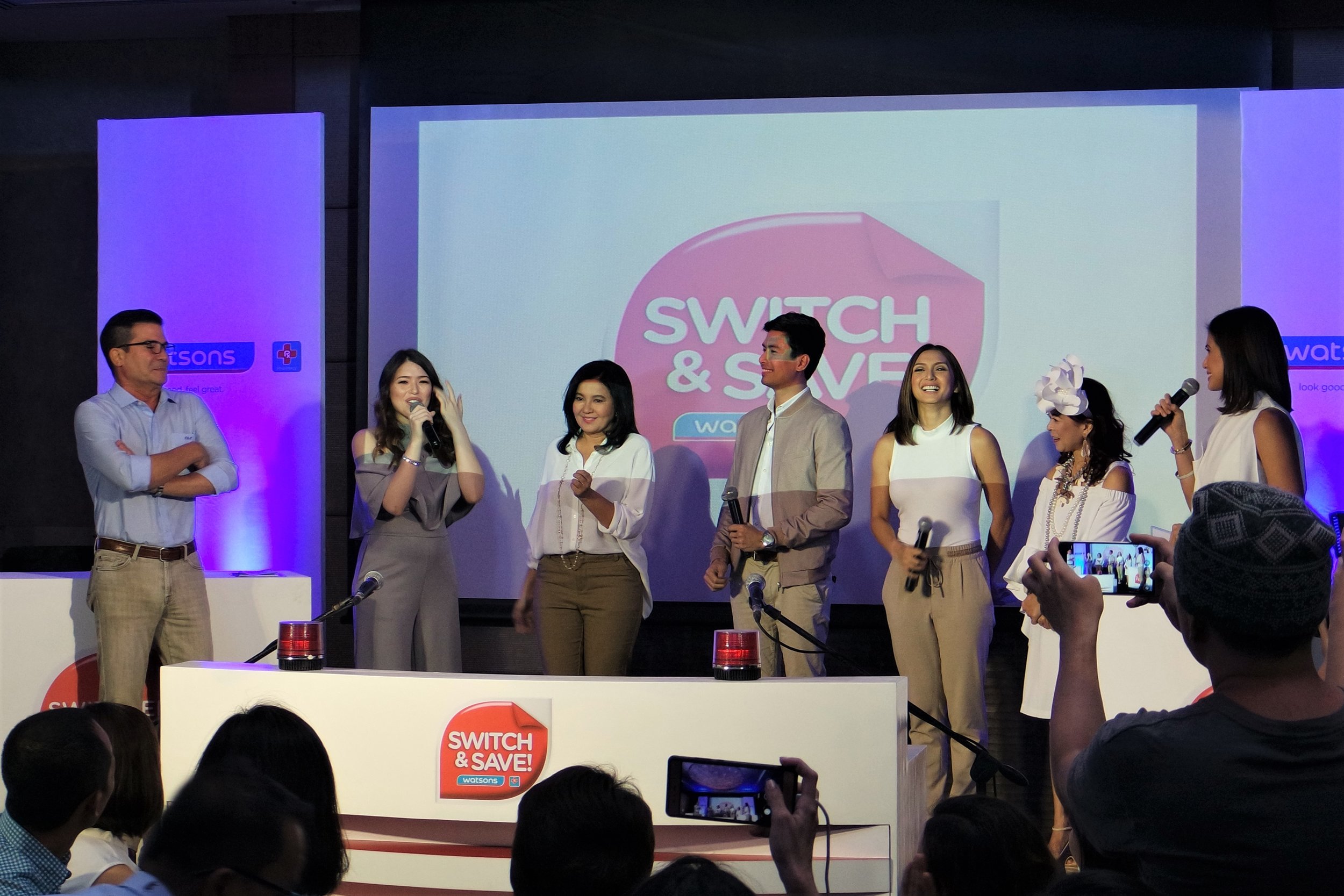Actress and new Watsons endorser Kylie Padilla gets a warm welcome from members of the media