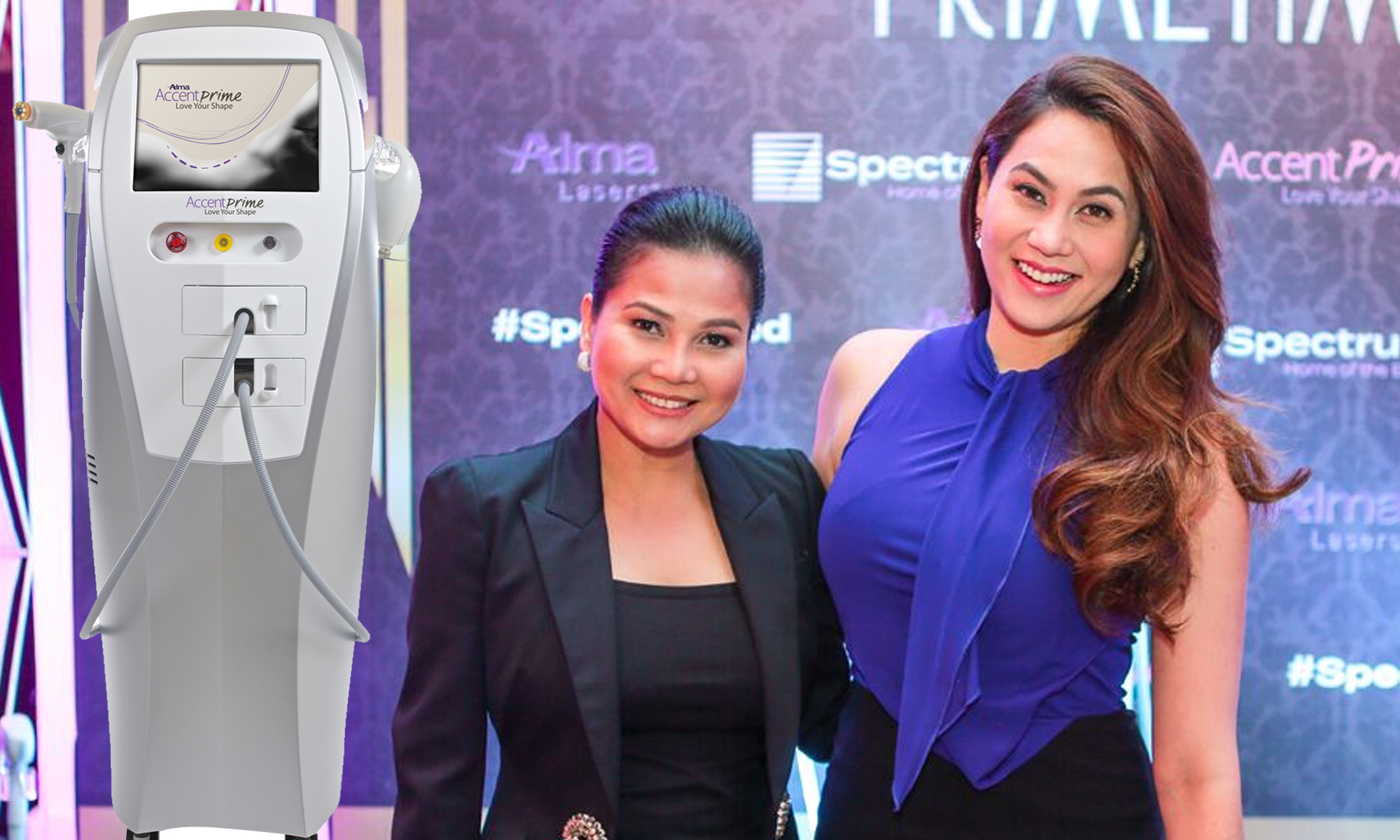 SpectruMed president and CEO Cheryl Grazer with Cristalle Belo-Pitt (Image via SpectruMed)