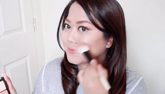 Contour, blush, and highlight