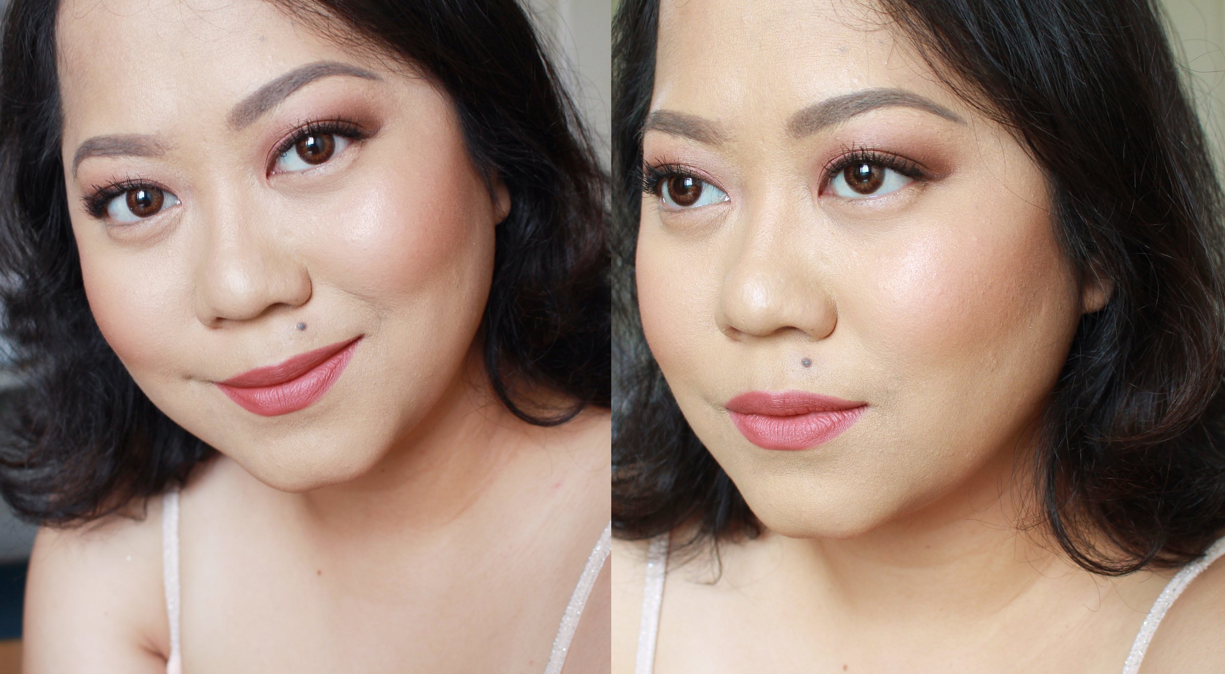 Contoured with Malibu Soleil, blushed with Hibiscus Bloom, highlighted with Beach Nectar