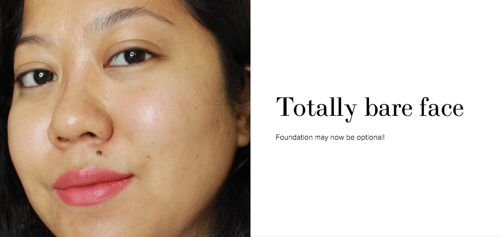 My skin is more yellow here due to the flourescent lighting at night, versus the photo above which was taken in daylight
