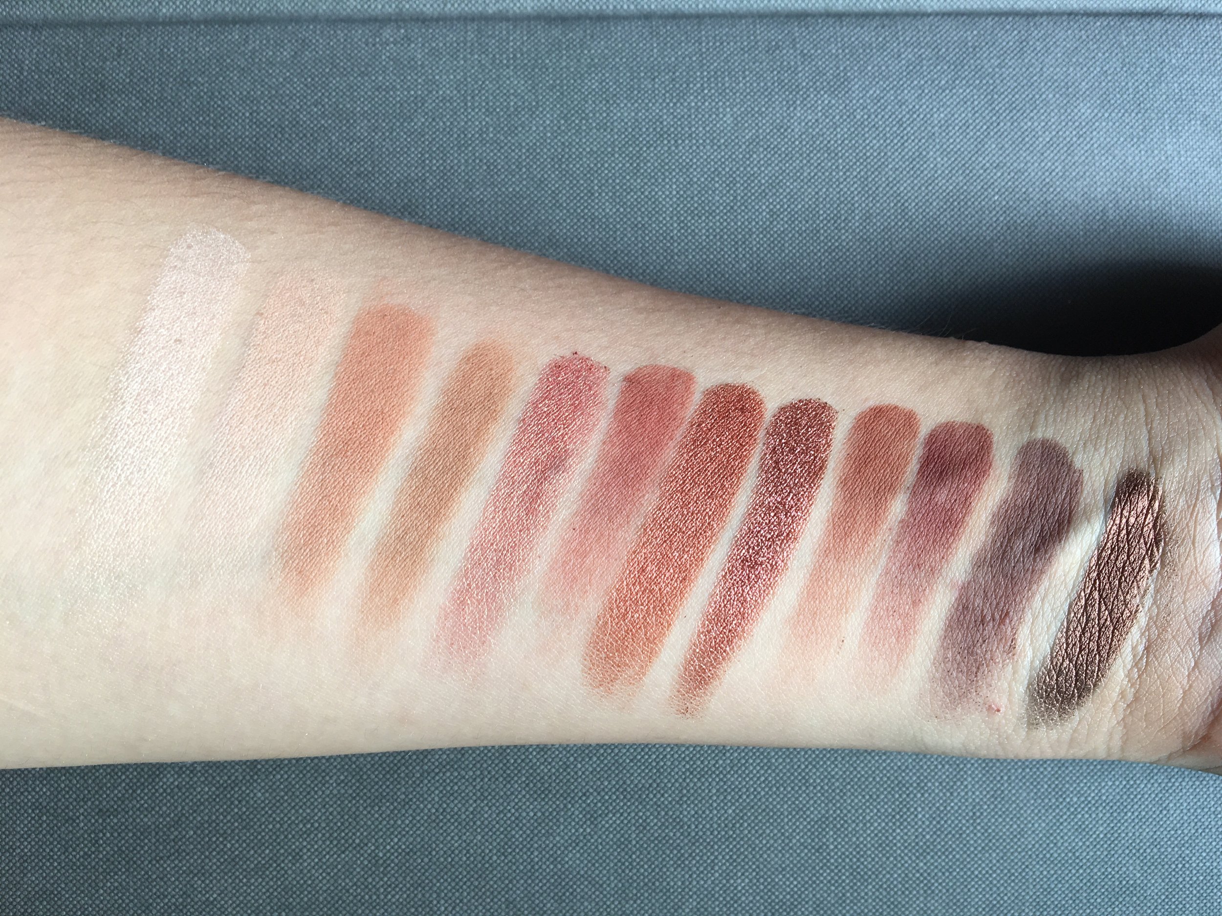 Under indirect sunlight, single swatch, no primer