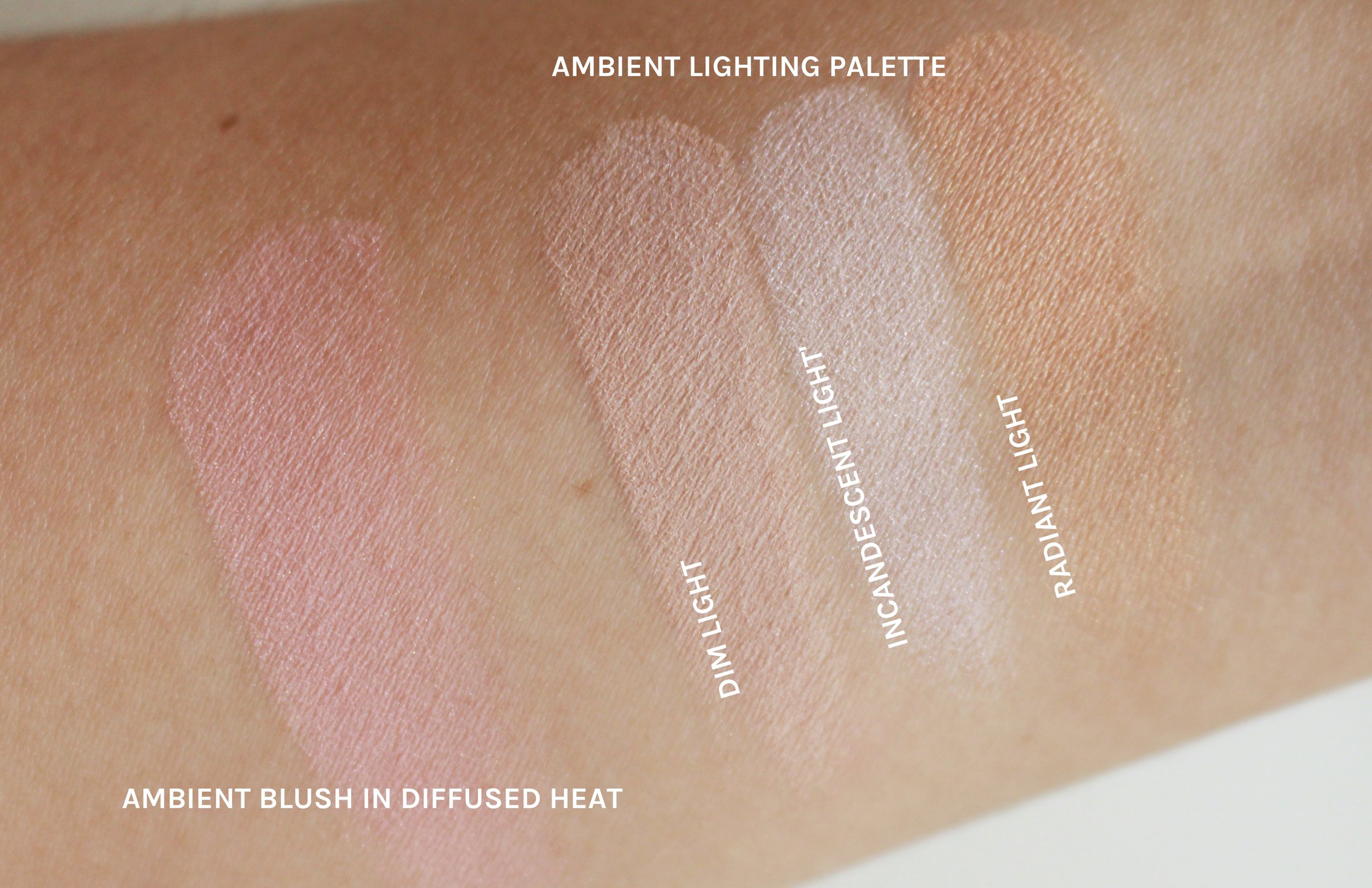 The swatches don't look much, but they're magic on skin
