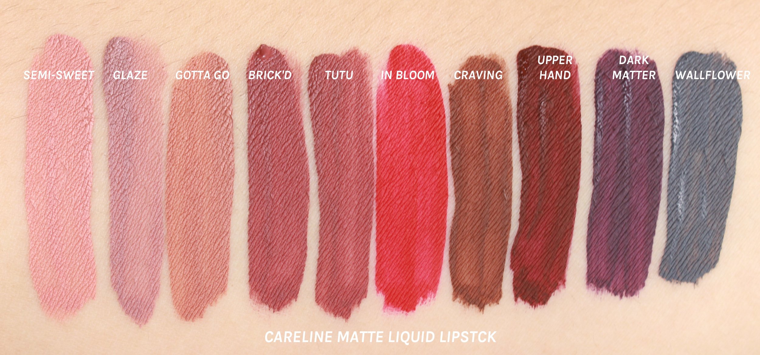 Complete swatches + Review: The new Careline Liquid Lipsticks — Project  Vanity