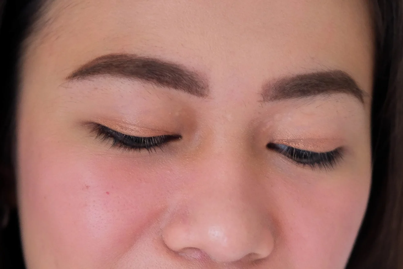 Closeup of the eyeshadow