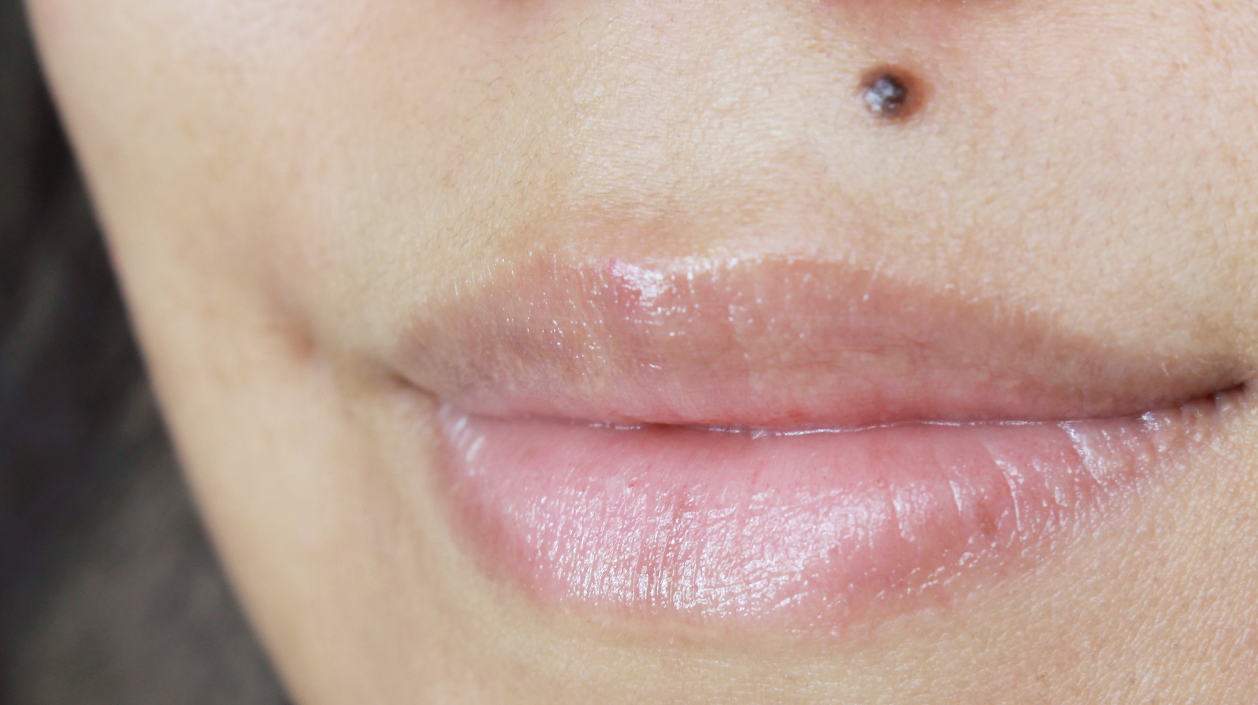 My bare lips with the Aritaum Ginger Sugar Lip Mask on. Told you it looks normal!