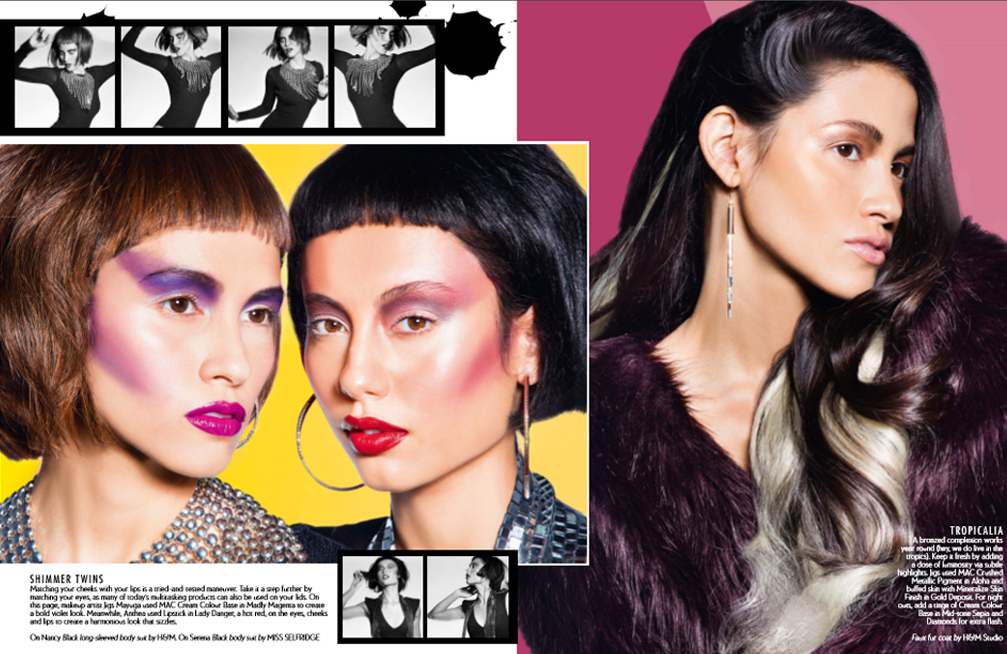 Anthea’s first beauty editorial shot alongside then-mentor, Jigs Mayuga