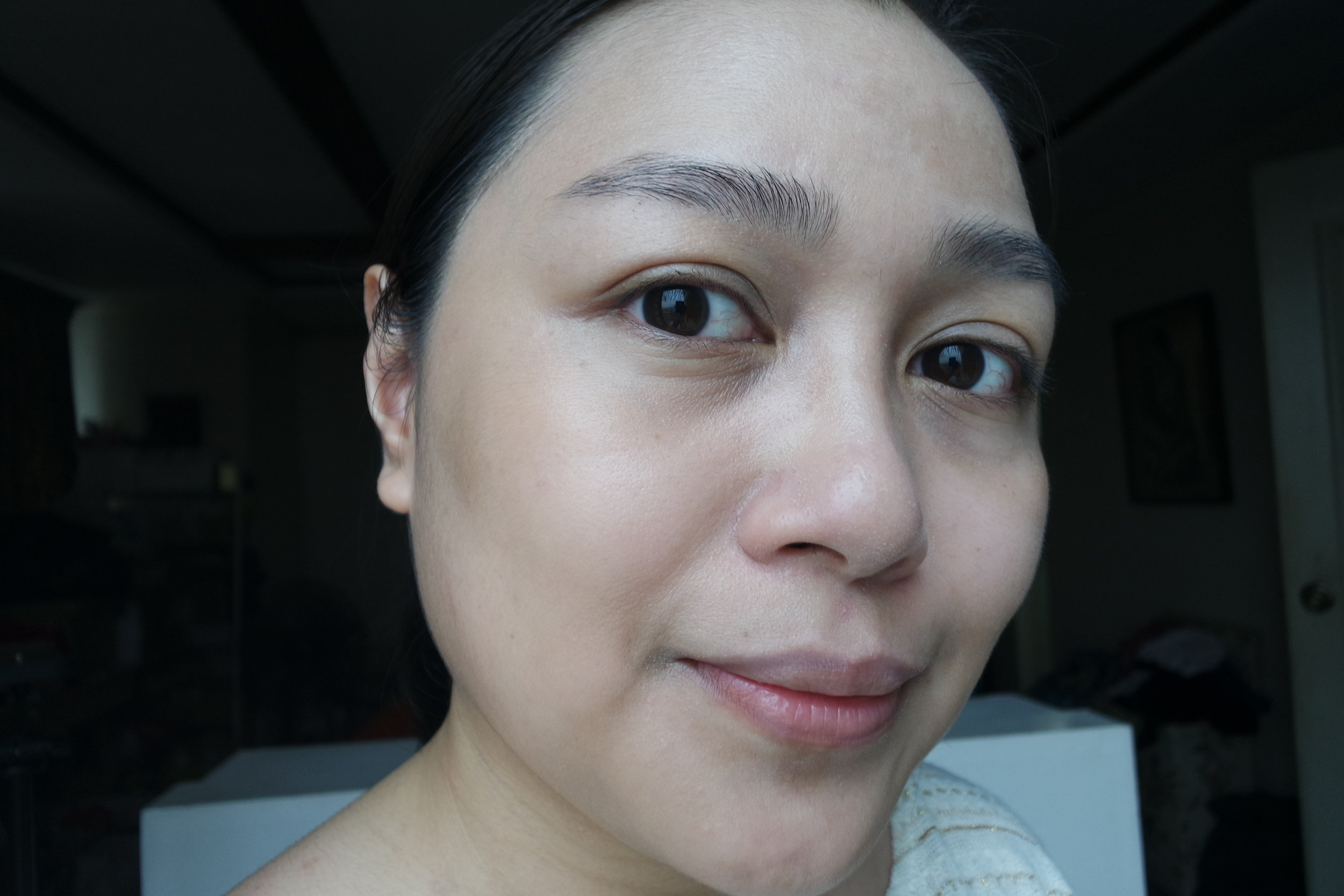 Wearing the White Regeneration Colour Change Nude Cream in Natural