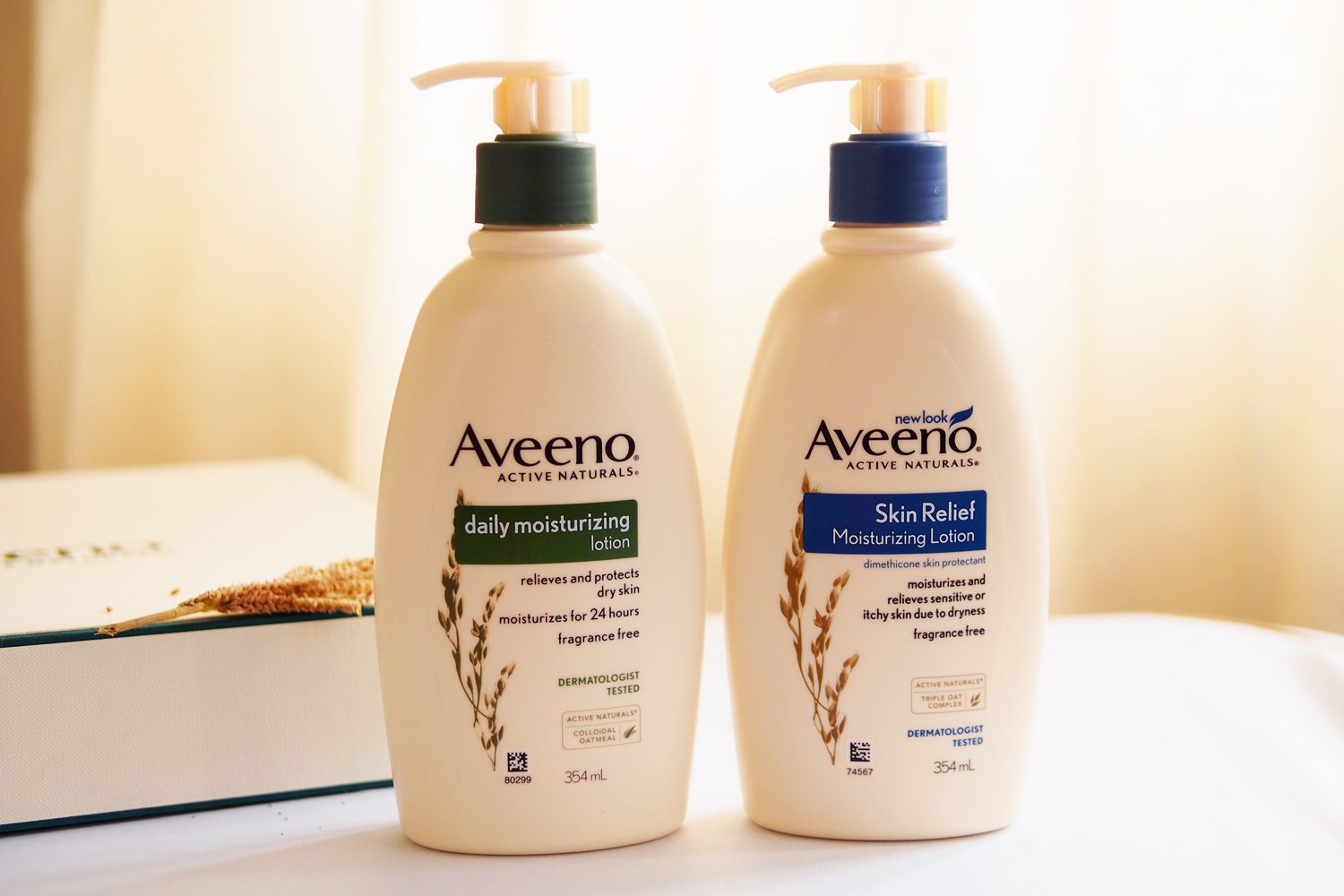 Aveeno Active Naturals Daily Moisturizing Lotion (P649.75/354ml), Aveeno Active Naturals Skin Relief Moisturizing Lotion (P812.25/354ml)