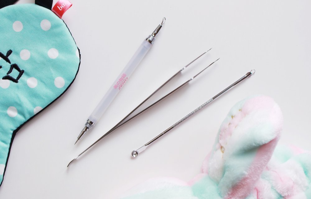 Sanitize tools (that are exclusively for your face) with alcohol before and after using them!