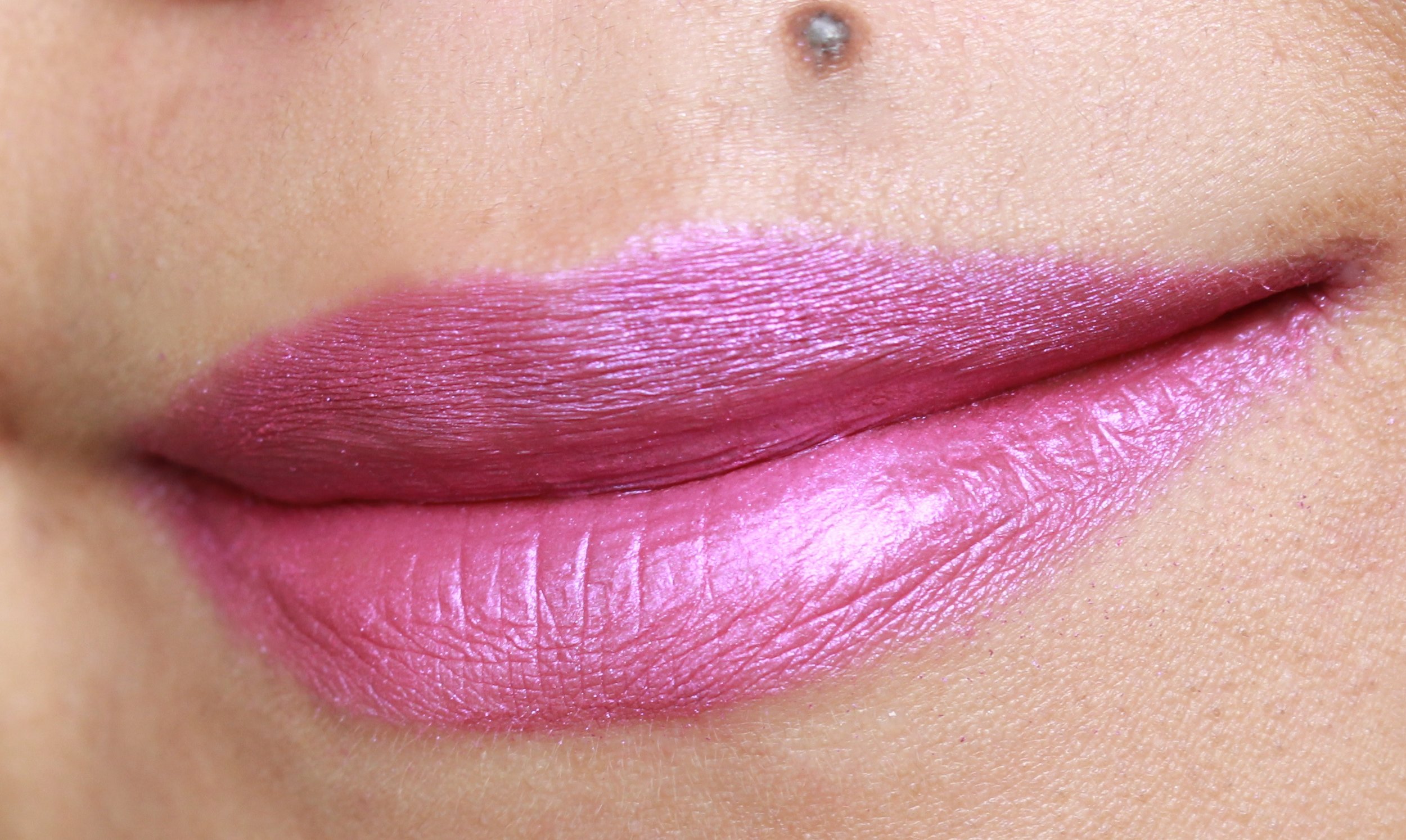 Using the bright purple in High Fever on the lips. Love how pigmented it is! I didn't use any color underneath.