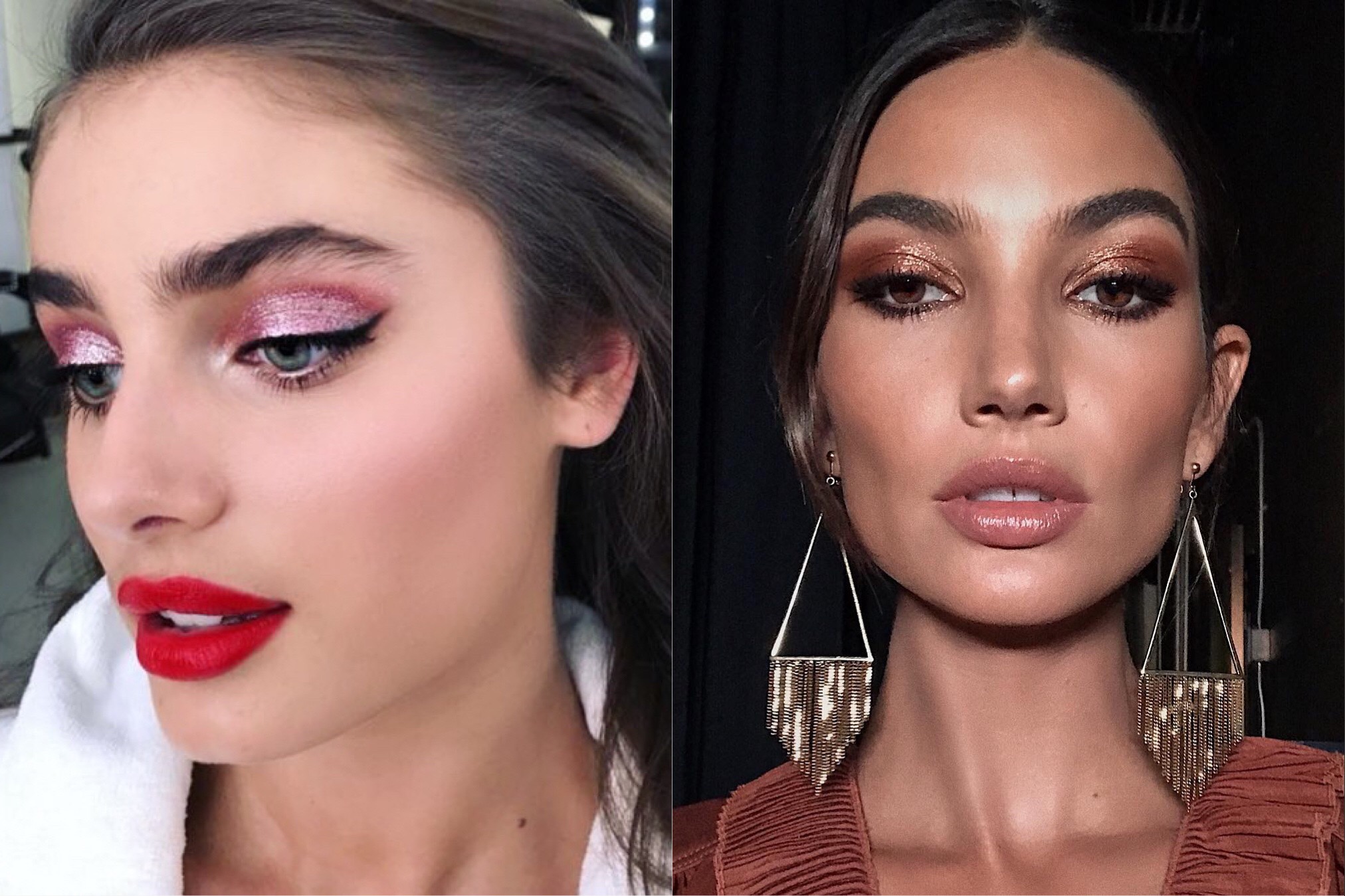 Images via Instagram accounts @lisaeldridgemakeup and @hungvanngo