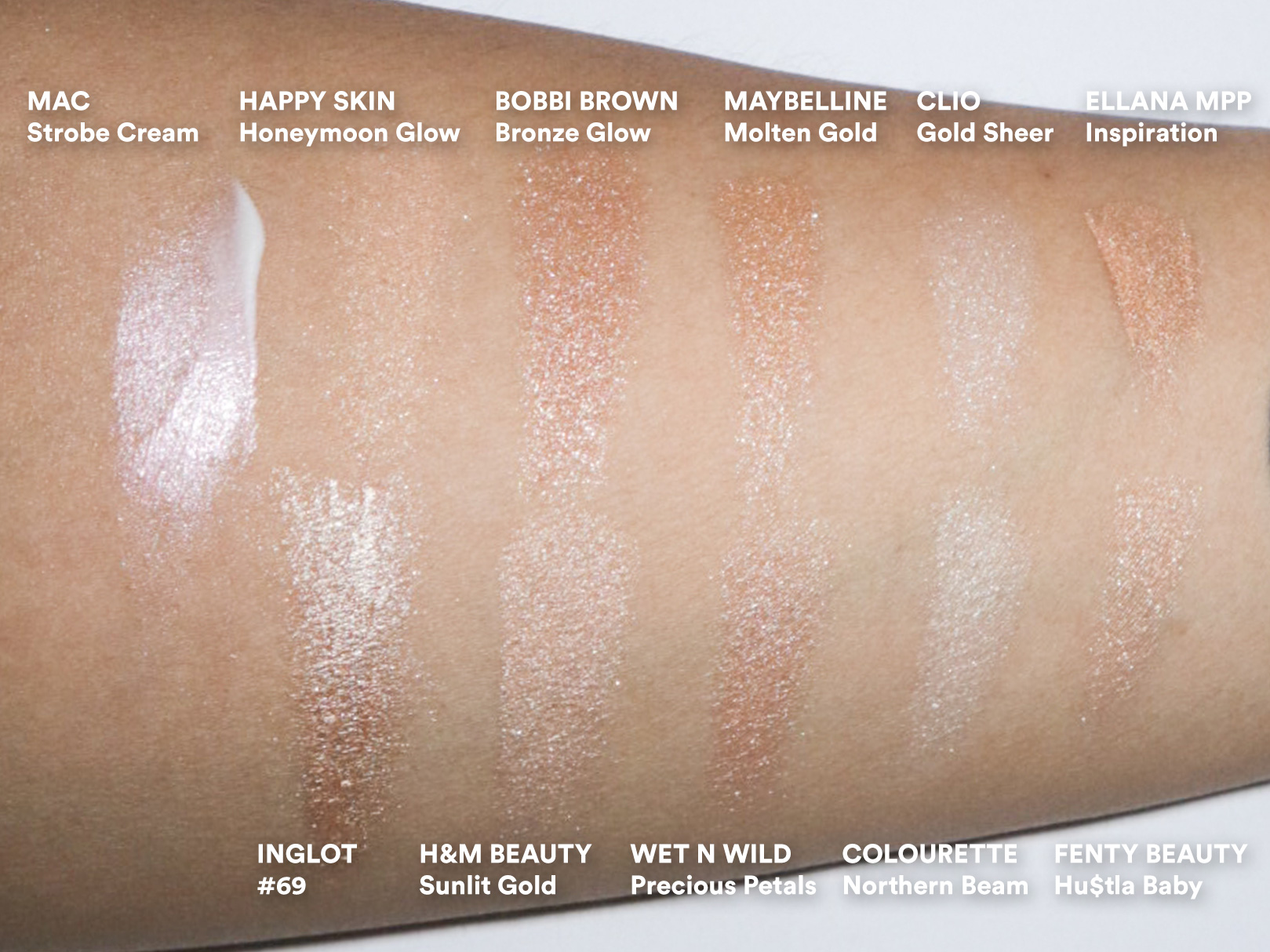 From to Stunning: Our top 15 highlighters for morena skin — Project