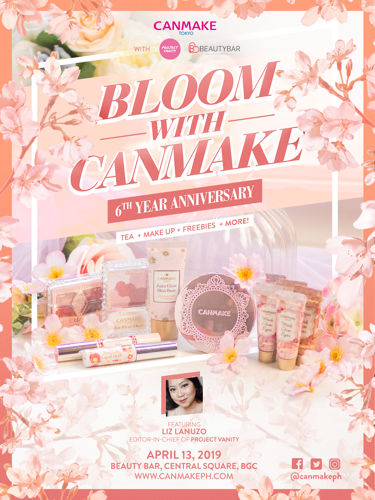Bloom With Canmake: Learn how to create a pink spring look with Liz Lanuzo
