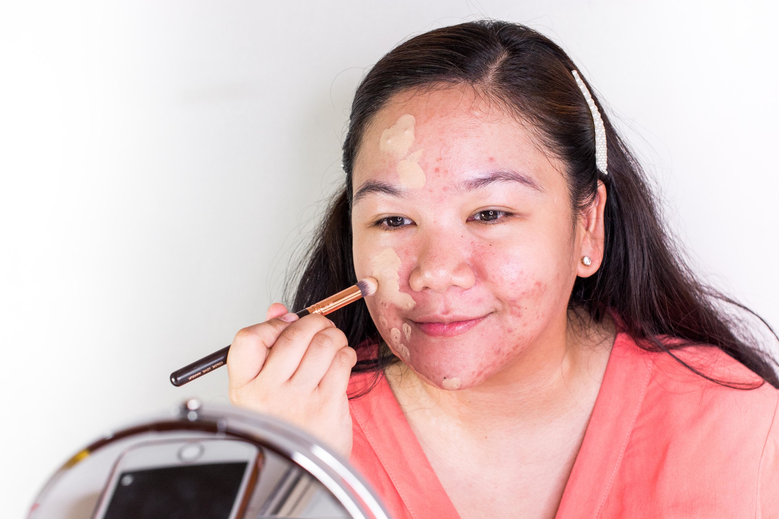 Blend, blend, blend with my Zoeva Concealer Buffer Brush