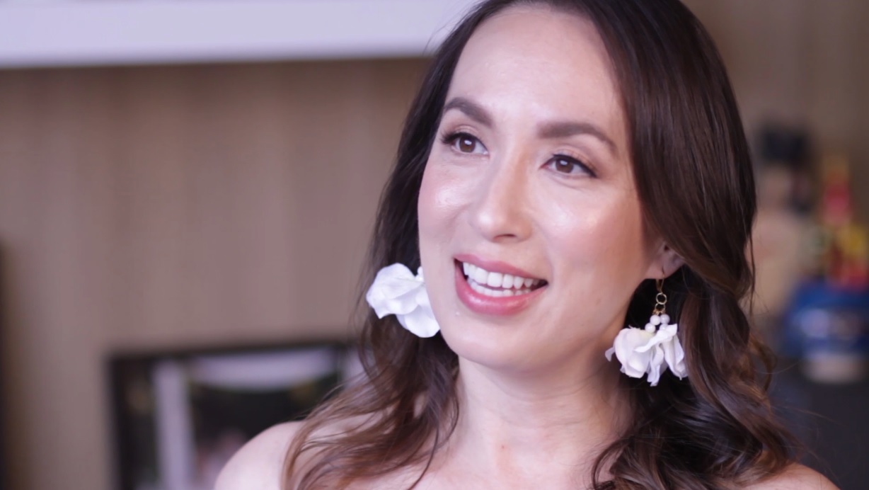 Joy Tanchi-Mendoza wearing HHN Made to Bloom Lipstick in Joy