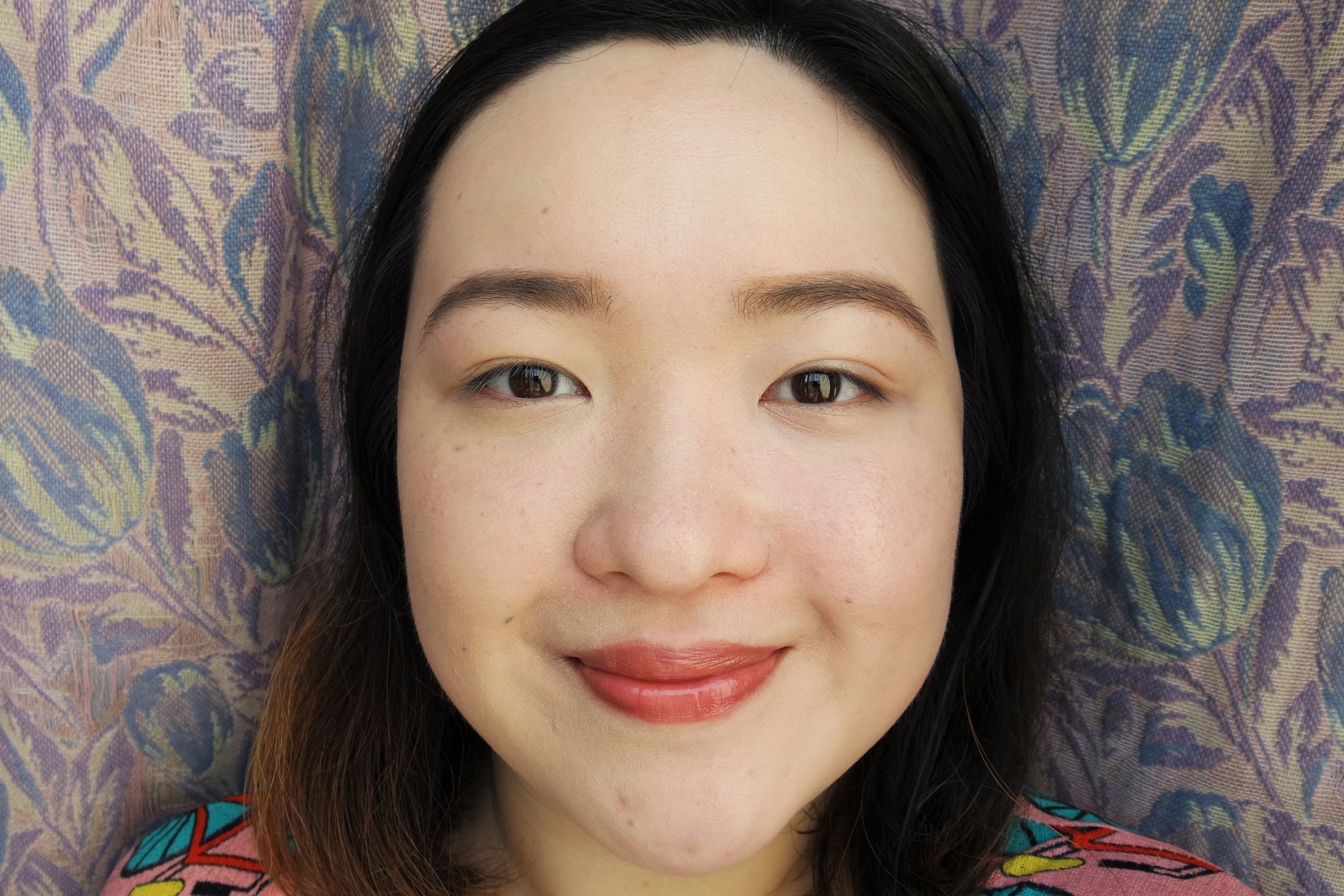 Wearing Power Fit Foundation on the left, and Power Fit Cushion Compact on the right
