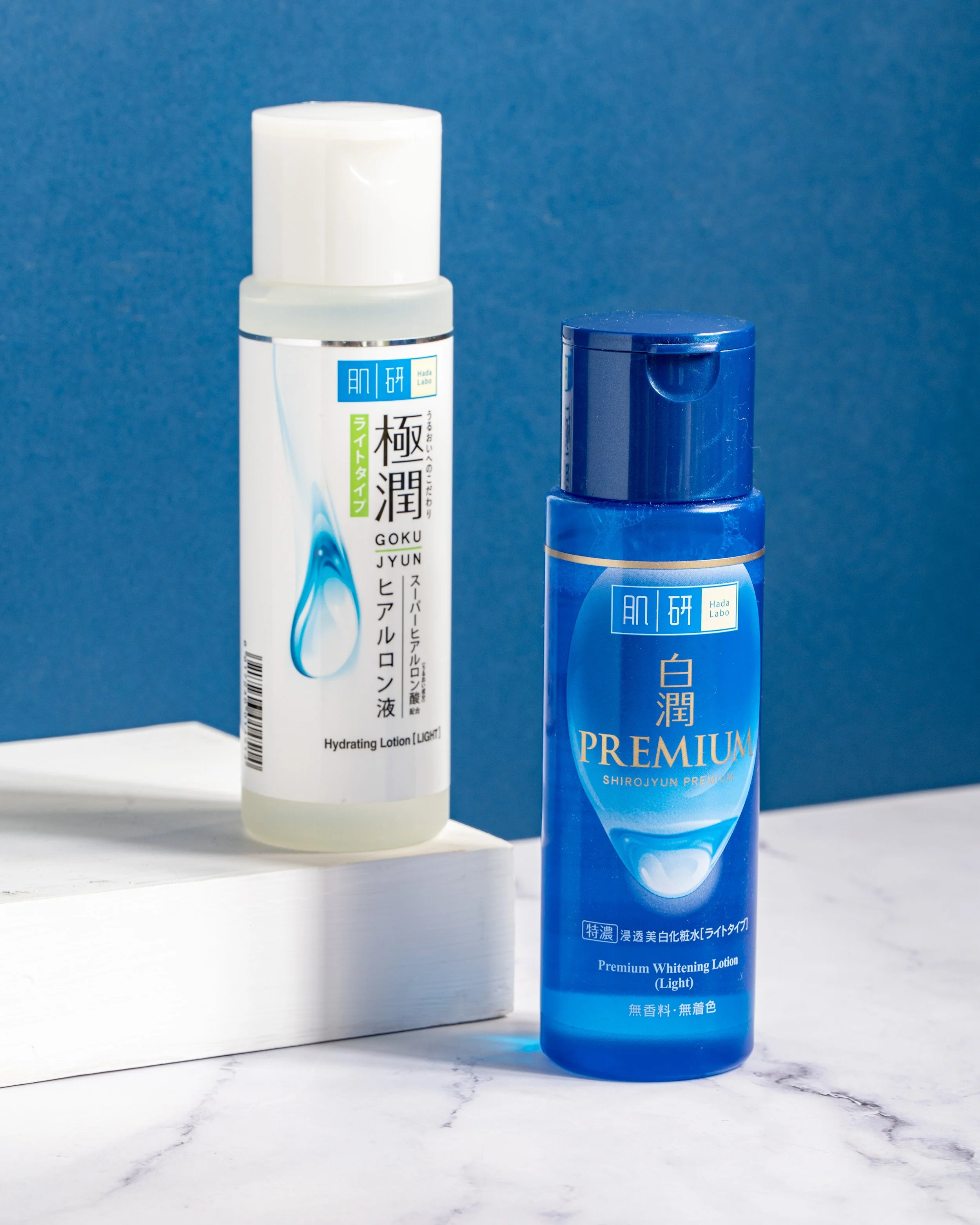 What is the difference between the white and blue Hada Labo Lotions? — Project Vanity