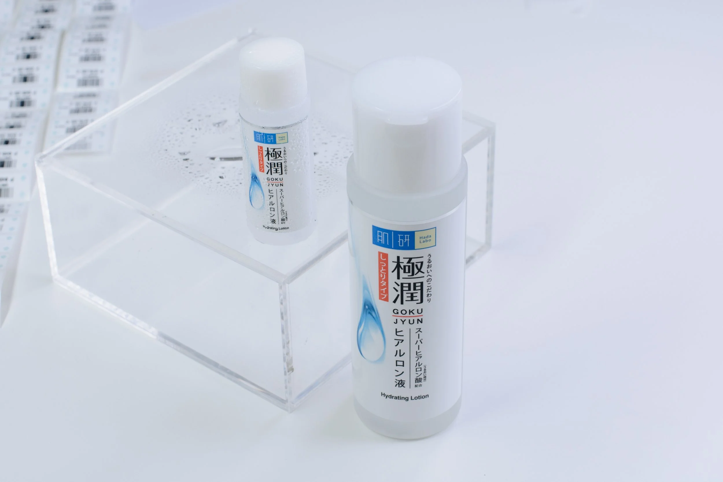 What is the difference between the white and blue Hada Labo Lotions