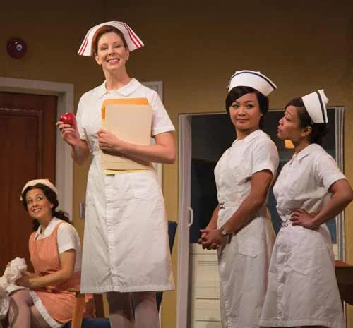 Left to Right: Jess Abrabmovitch, Sarah Cornell, Stephanie Sy, and Lana Carillo. Photo by Terry Manzo
