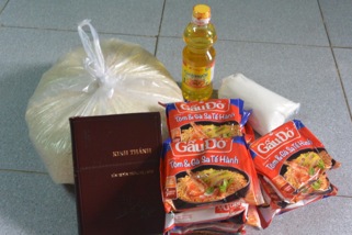 Christmas Care Package going to those in Central Vietnam impacted by the recent Typhoon.