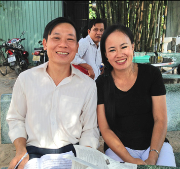 This couple shared the Gospel with those building their new house. Two workers were led to the Lord as a result!