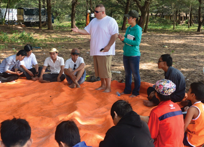 New Year's Day Event with the Youth Group at the beach
