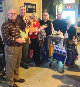 he group arrives to help teach our first classes at the Bible Institute. From Left to right: Dr. Dan Yaw, Dr. Dan Lewis, Mrs. Long, Dr. Ron Long, Shaun and Lien.