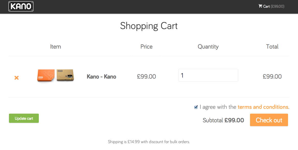 My order....