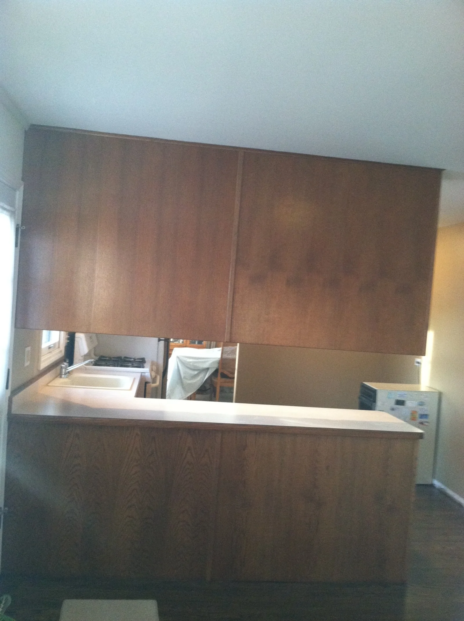  Keep some of the old, add some new, tear down some walls, paint existing and new unfinished cabinets the same color, a splash of granite, new lights- a beautiful kitchen without breaking the bank. &nbsp;This is one of my favorites! 