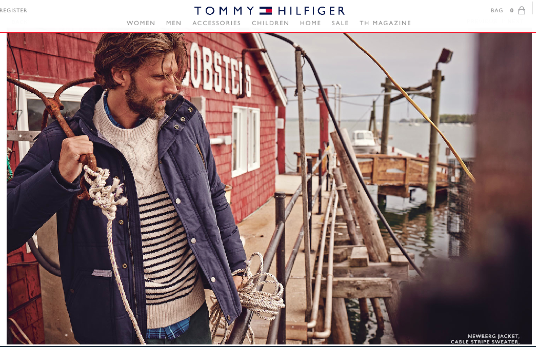 Tommy Hilfiger photo shoot in Maine
