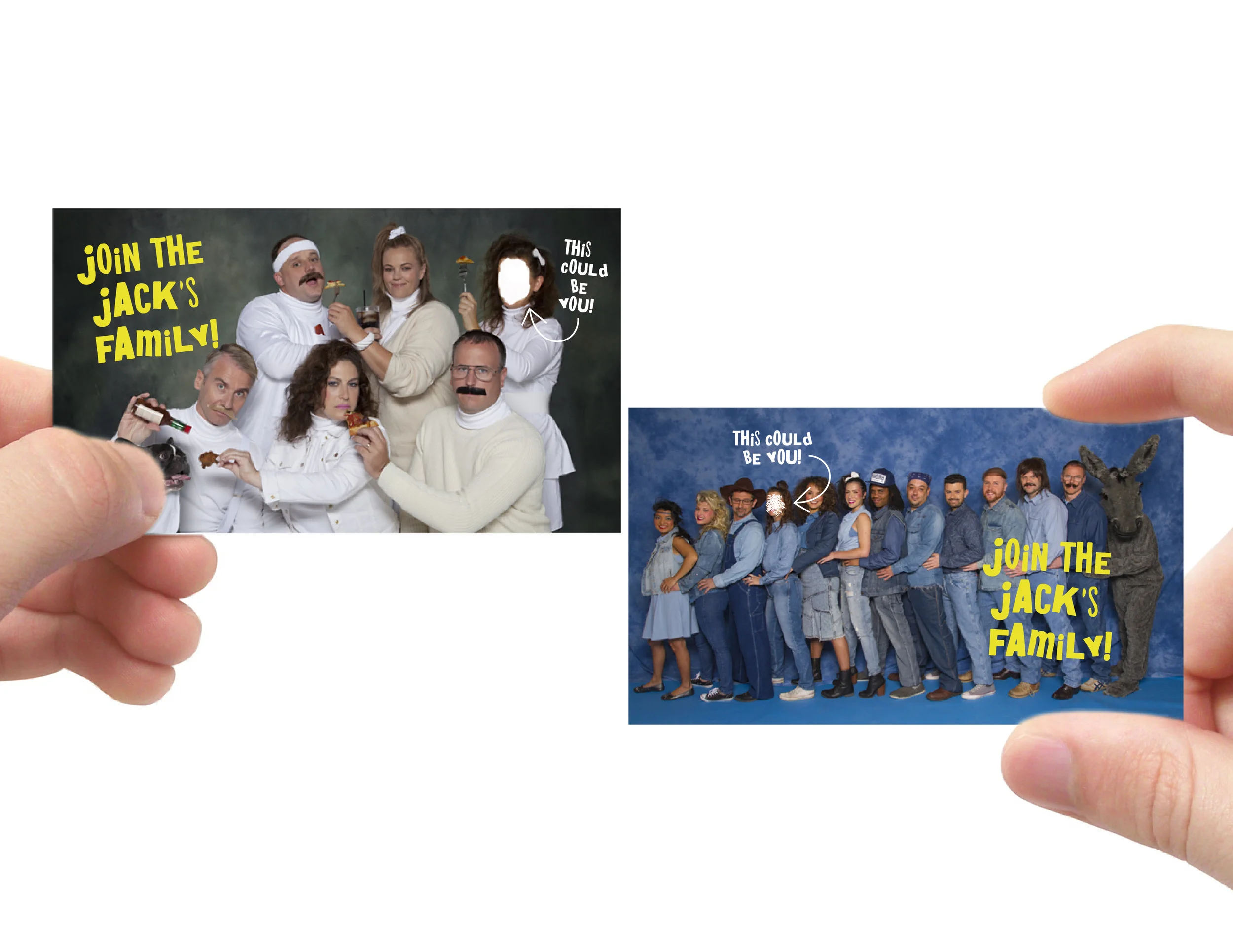  Jack Astor's employees are family. And every family needs their own awkward family photo. Especially for a recruitment business card. 