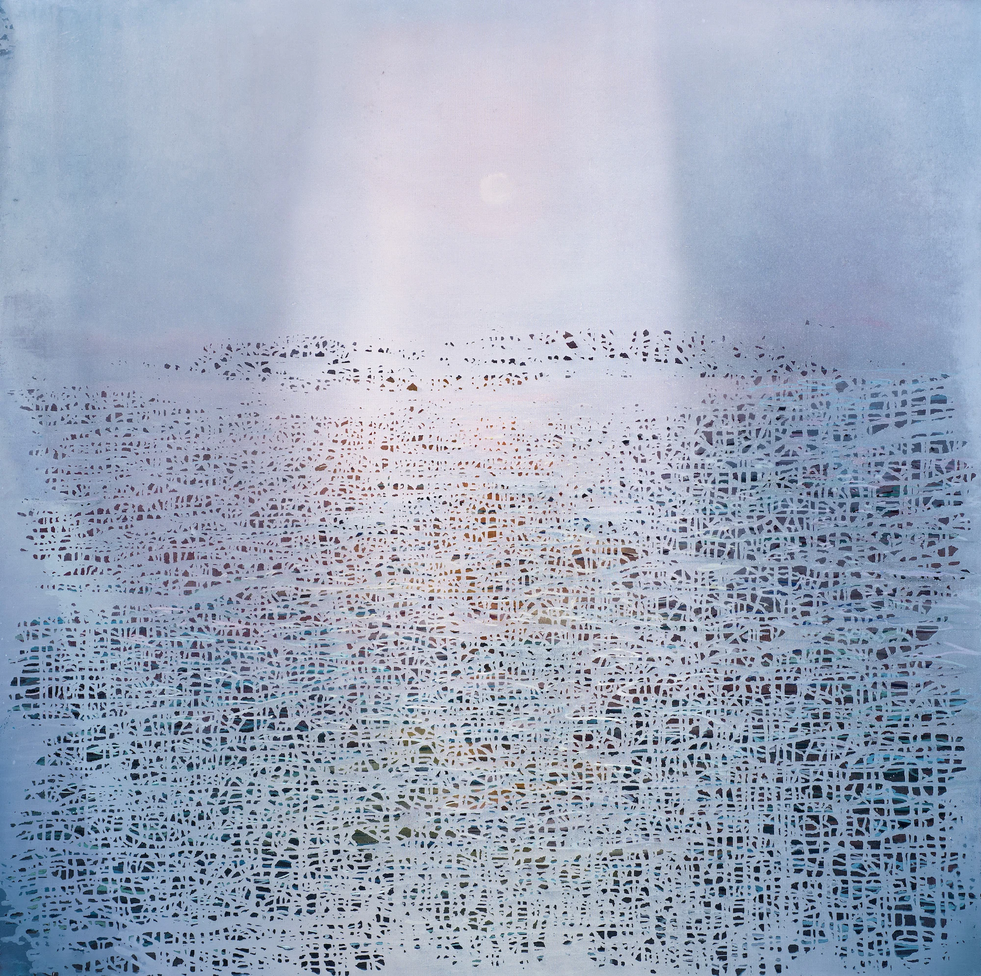 Luke Elwes, 2018, Paintings from the Ganges at the Frestonian Gallery CREDIT: FRESTONIAN GALLERY