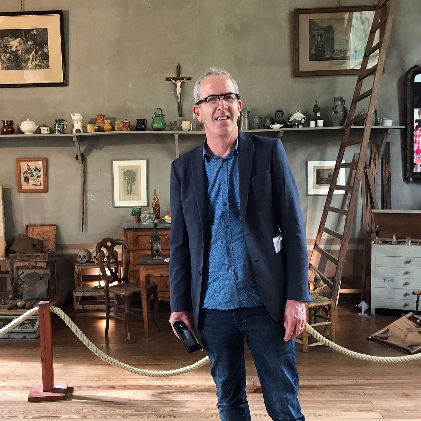 Standing in Paul Cezanne&rsquo;s studio on a crisp October afternoon, within view of Mont Sainte Victoire and largely untouched since he walked out in 1906. A moving experience.

#cezannestudio #artiststudio