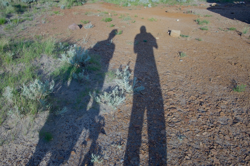 A couple of aperture dorks shooting their shadows.