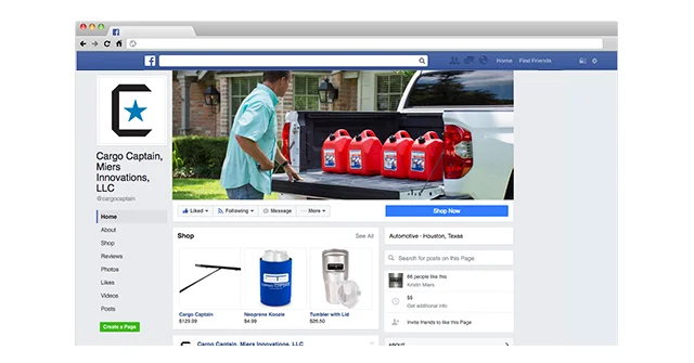Cargo Captain Business Facebook Page