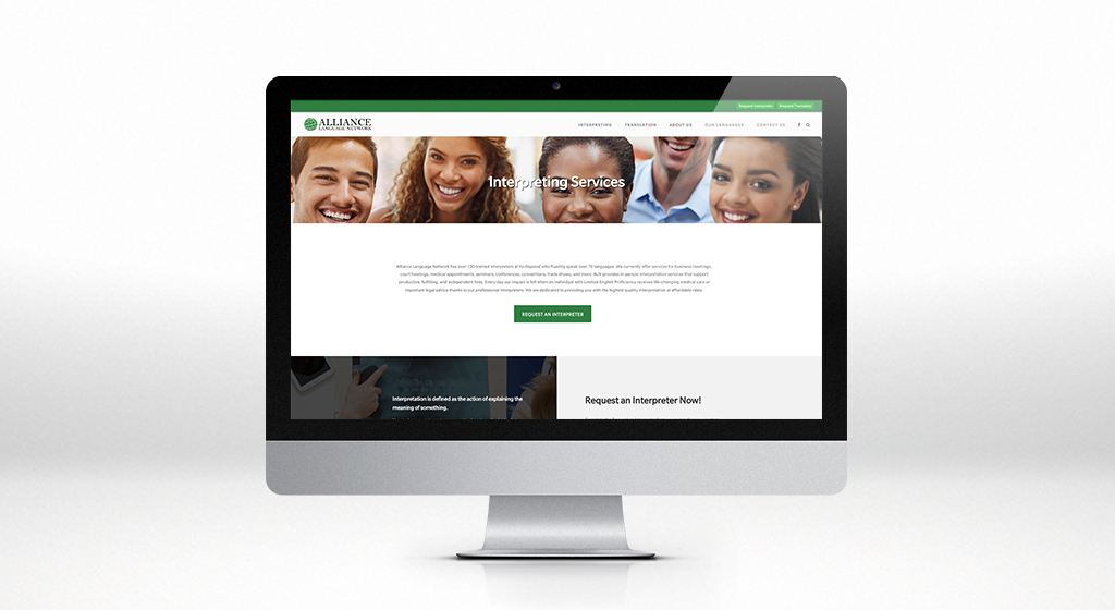 Alliance Language Network Interior Page