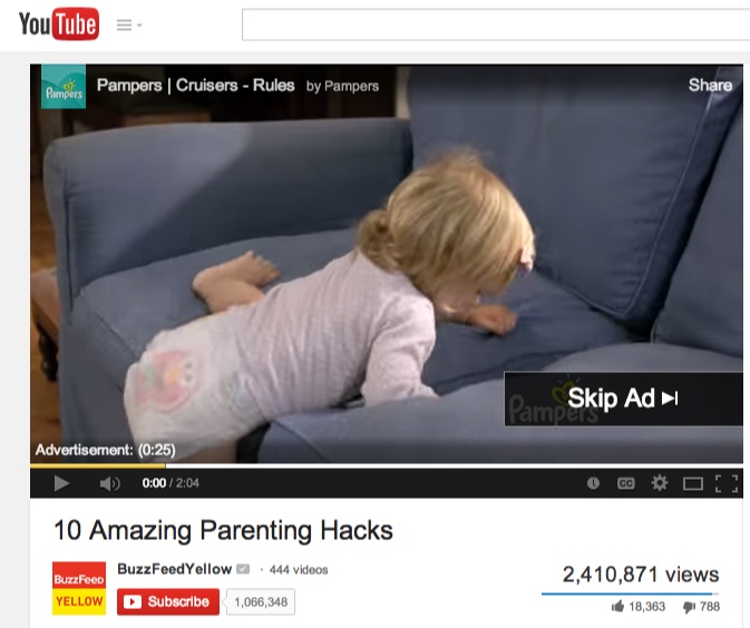 YouTube Ad Example