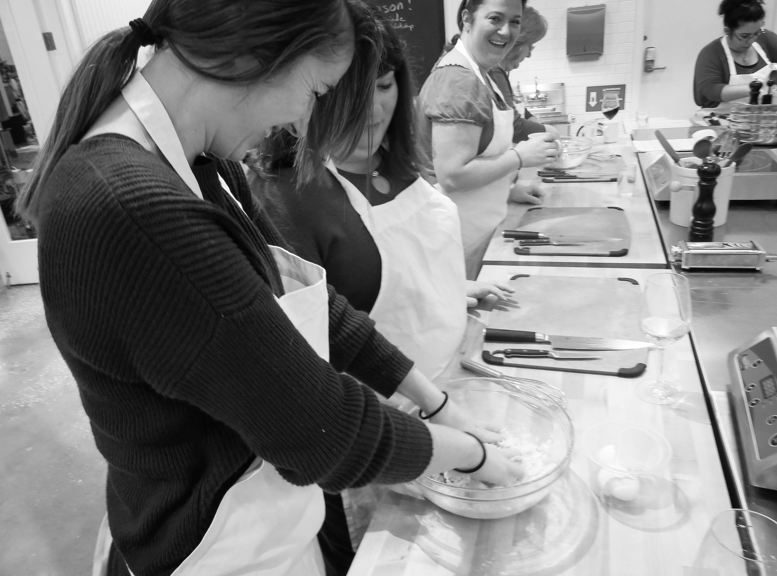 Lydia Durkovic Kneads Dough for Pasta