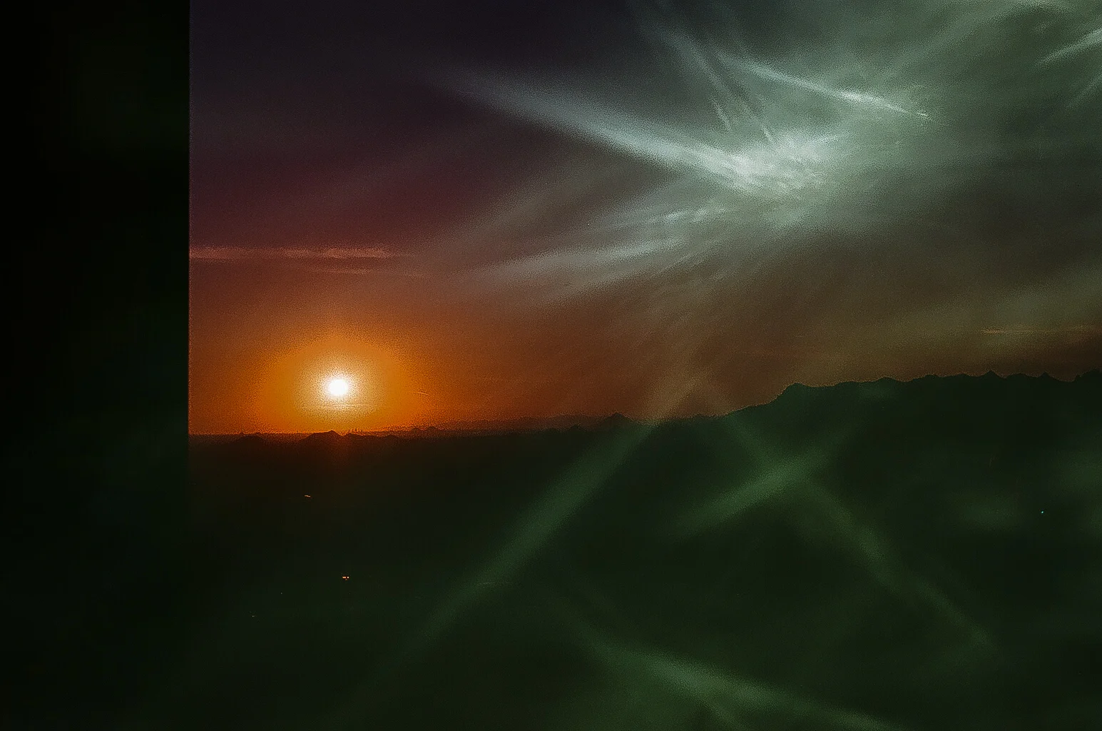 Film light leak multiple exposure